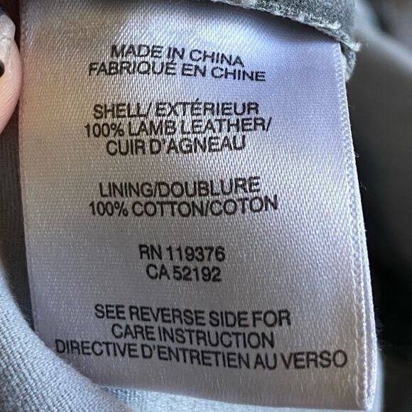 Helmut Lang Lamb Leather Gray Skinny Pants Leggings Elastic Waist Size 2 - Picture 6 of 9